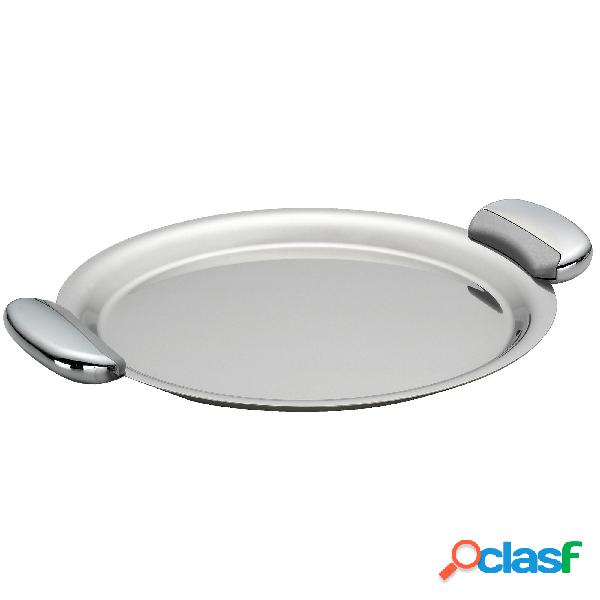 Vassoio Rotondo JOINT EME 30 cm in acciaio inox lucido con