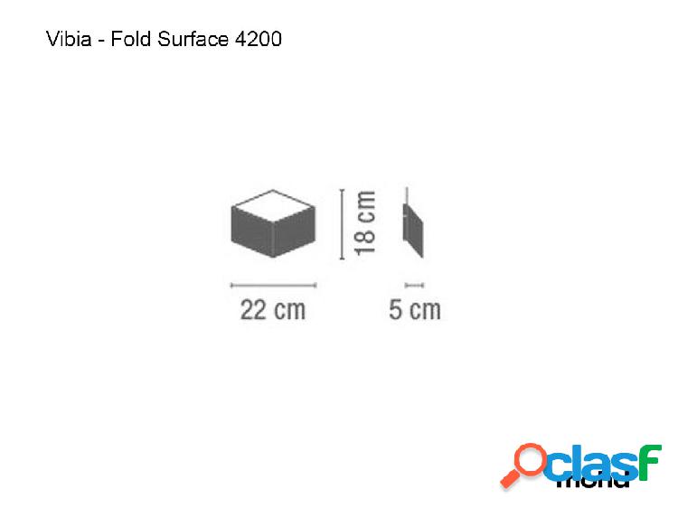 Vibia Fold Surface Lampada da Parete - 4200 Bianco