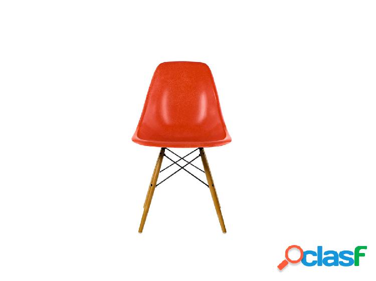 Vitra Eames Fiberglass Side Chair DSW Golden Maple - Sedia
