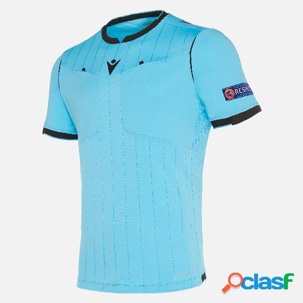 maglia arbitro neon blu UEFA