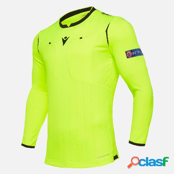 maglia arbitro neon yellow UEFA