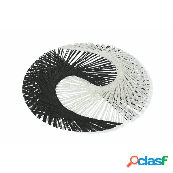 set 6 TOVAGLIETTE Zen in Rafia Multicolor, diametro 38 x