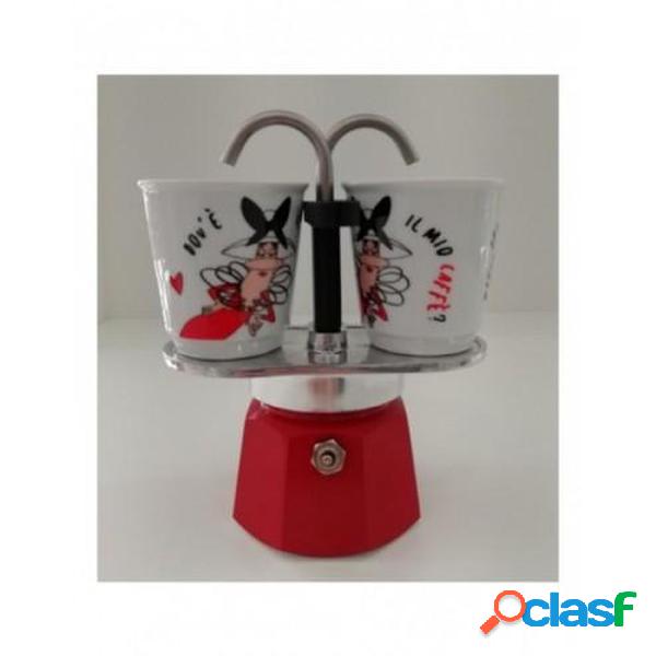 set mini express due tazze in alluminio 22x8xh21.5 cm
