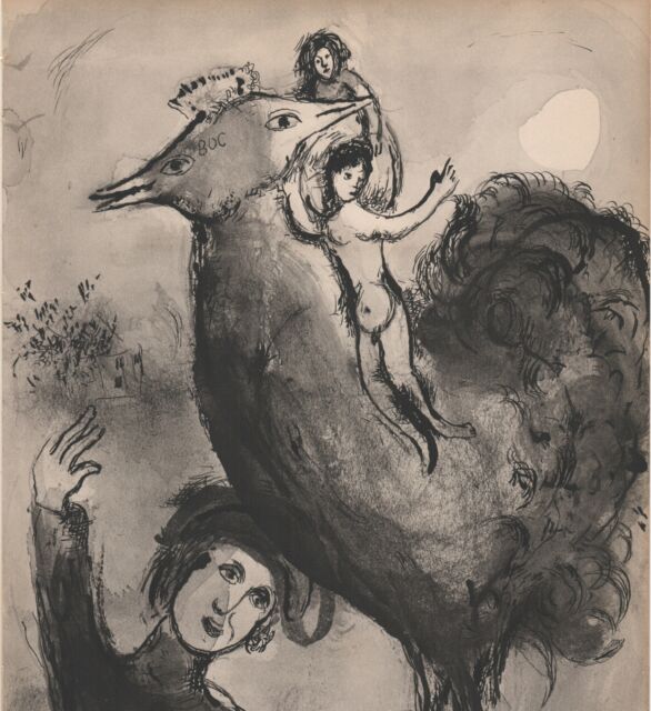 Chagall Marc - Il falco - Acquatinta originale 