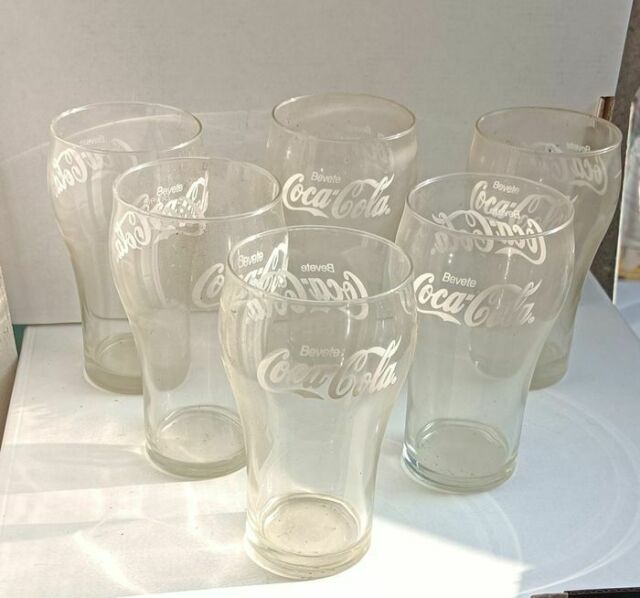Coca Cola Set 6 Bicchieri anni 80 Originali