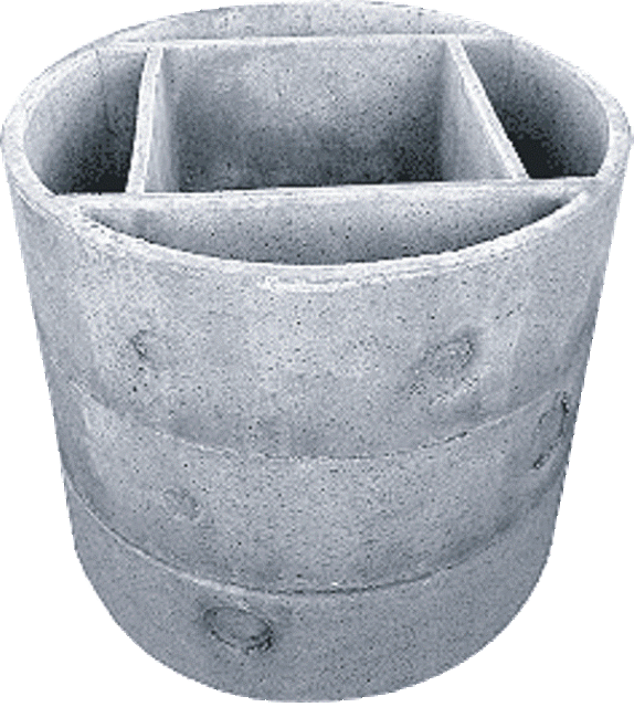 Fossa vascha Imhoff diametro 150 in cemento armato vibrato