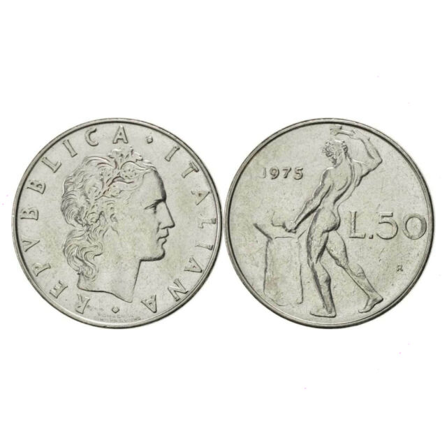 Moneta da 50 lire in buone condizioni del 
