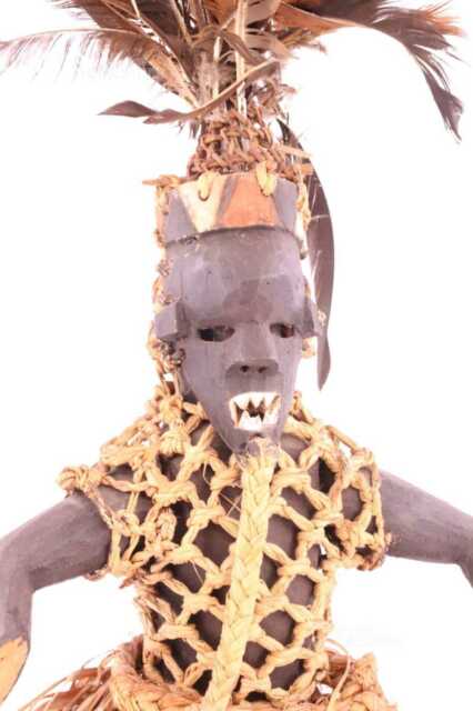 Statua Africana In Legno Per Riti Misteriosi H 60 Cm