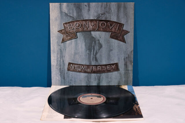 Bon Jovi NEW JERSEY LP *EX-/EX-* Vinile  RaRo