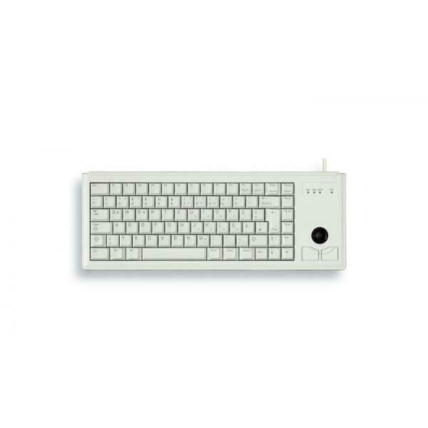 CHERRY G Compact-Tastatur mitTrackball hellgrau