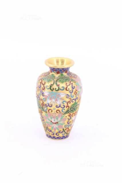 Vaso Piccolo Decorativo Made In Cina Dorato 11 Cm
