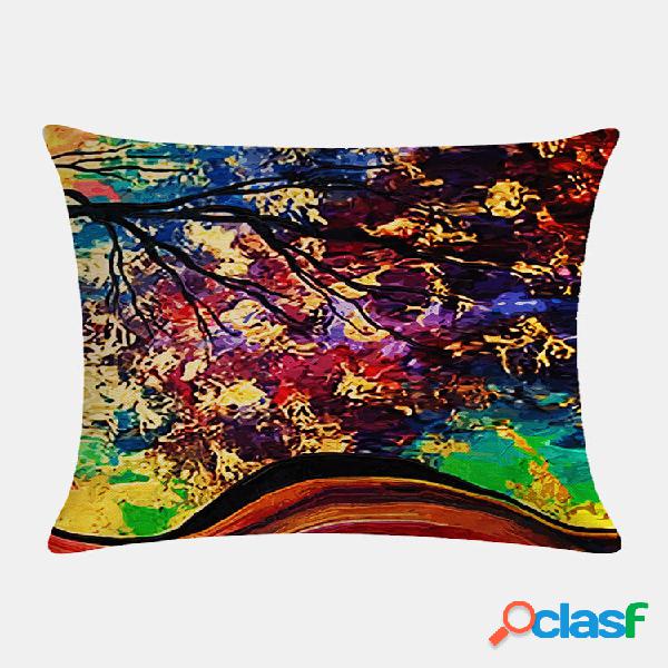 1 PZ Olio Pittura di paesaggio Lino Casa Camera da letto