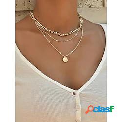 1 pc Collana Collana a strati For Per donna Lega