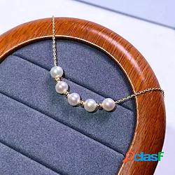 1 pc Collana di perle For Per uomo Per donna Perle Bianco