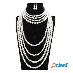 1 set Set di gioielli For Per donna Perle Anniversario Da