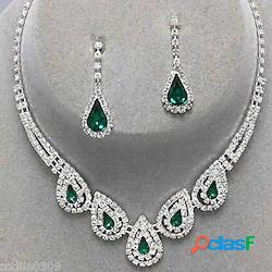 1 set Set di gioielli Orecchini a goccia For Per donna