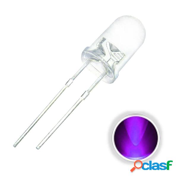 100 PZ 5 MM 20 mA Trasparente Rotondo Ultravioletto 395nm