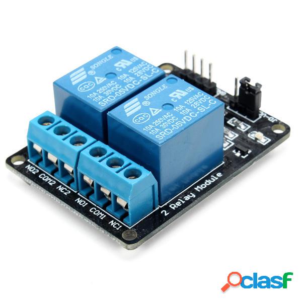 10Pz Moduli Relè Modo 2 Vie con Protezione da