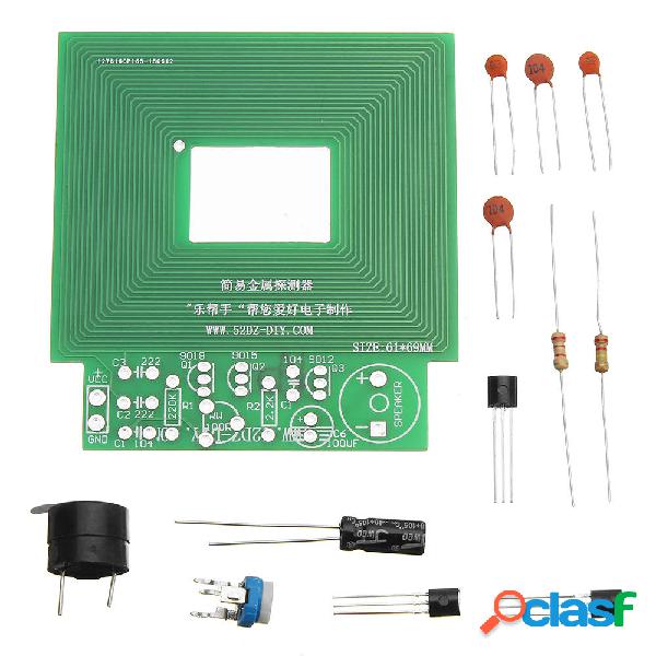 10pcs DIY Metal Detector semplice Localizzatore DC 3V-5V Kit