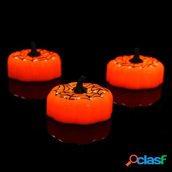 12 pezzi zucca di Halloween luce a led mini luce notturna