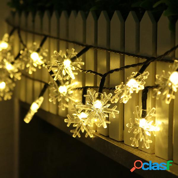 12M 39ft 100LED solare Power Snow String Leggeros Home