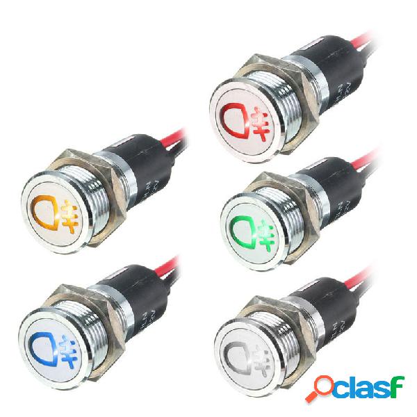 12v 14 millimetri LED cruscotto indicatore pannello spia