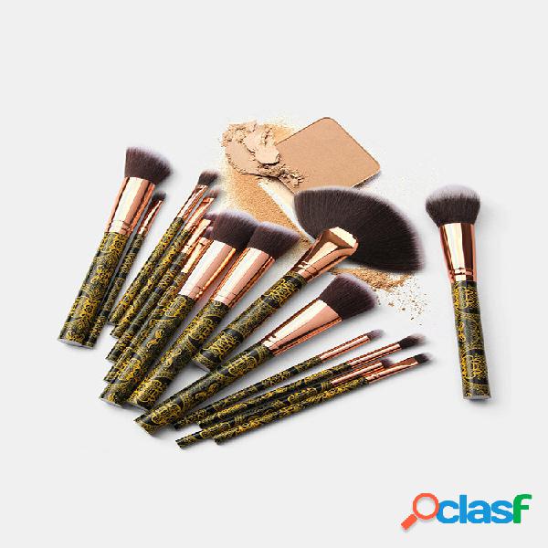 15 Pz Trucco Spazzole Set Contour Concealer Eyeliner