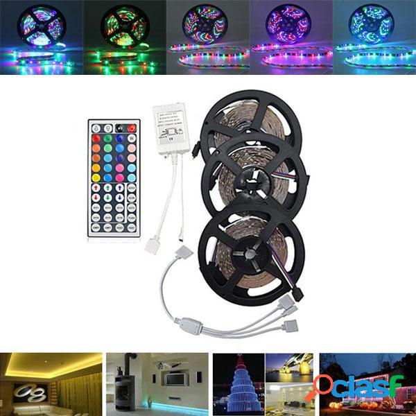 15M SMD3528 Non-Waterproof RGB 900 LED Kit Light Strip + 44