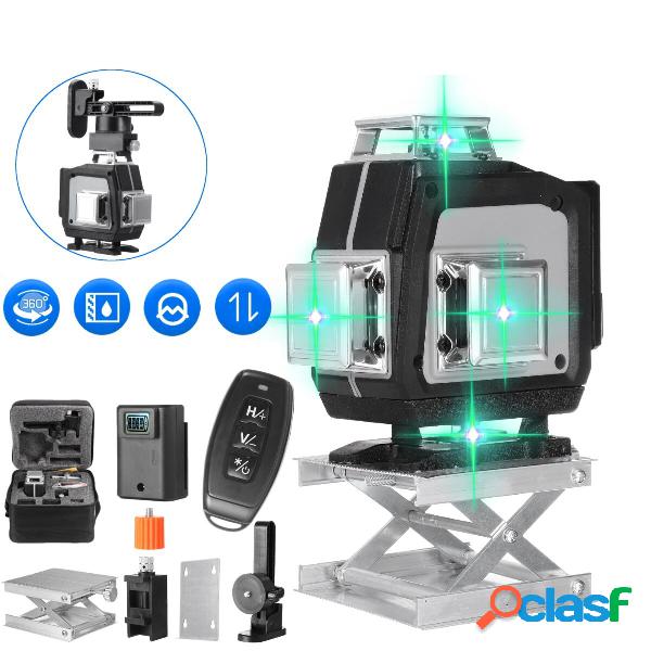 16 Linee 360 ° Orizzontale Verticale Croce 4D Luce Verde