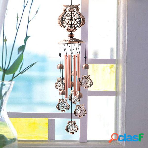 1PC gufo antico campanelli eolici appeso ornamento casa