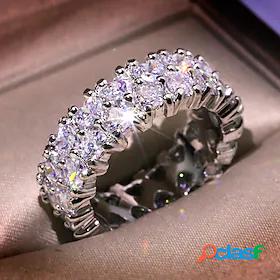 1pc Band Ring Ring For AAA Cubic Zirconia Womens Wedding