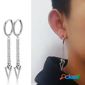 1pc Earrings For Mens Christmas Party Anniversary Stainless