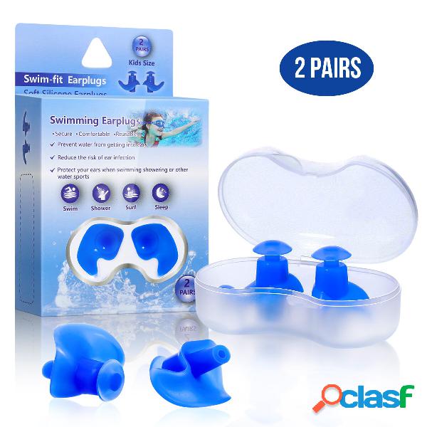 2 accoppiamenti per bambini aggiornati Silicone tappi per le