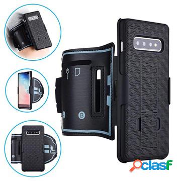 2-in-1 Detachable Samsung Galaxy S10 Sports Armband - Black