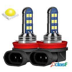 2 pezzi Auto LED Luce antinebbia Lampadine SMD LED 12 Per