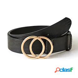 2 pezzi Per donna Cintura con fibbia in PU Similpelle