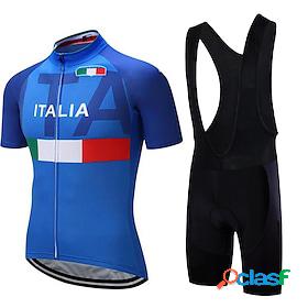 21Grams Italy National Flag Short Sleeve Mens Cycling Jersey