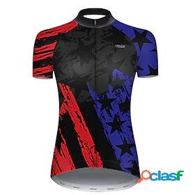 21Grams Womens Short Sleeve Cycling Jersey Summer Nylon