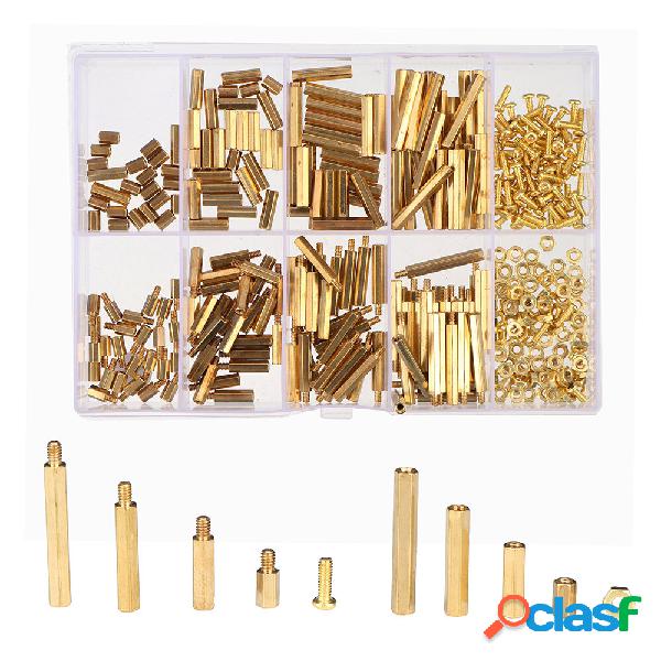 280Pcs M2.5 Kit assortimento di dadi esagonali Testa in