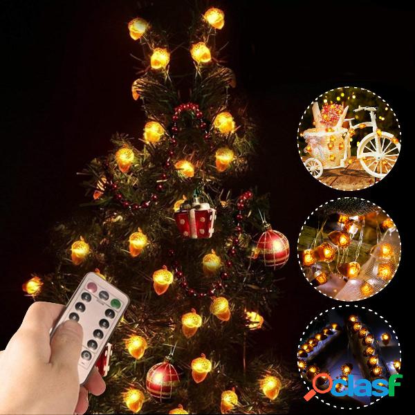 2M 3M 4M Pigne di ghianda LED String Light Fairy lampada con