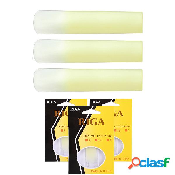 3 Pz Ance Sassofono Treble Resina Sintetica 1.5/2.0/2.5 Reed