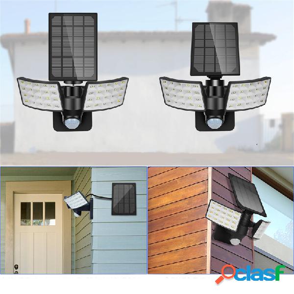 3 modalità a doppia testa LED solare Luce impermeabile per