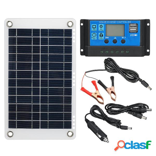 30W solare Kit pannello 12V 10A Batteria Controller