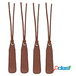 4 pcs Segnalibro in pelle PU geometrico Stereo 3D Marchio di