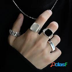 4 pezzi Anello For Per uomo Per donna Da sera Strada Regalo