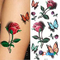 4 pezzi adesivi tatuaggi temporanei per le donne autoadesivo