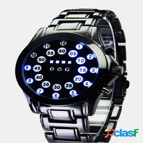 5 colori in lega da uomo vintage Watch luce a led Display