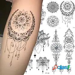 5 pz mandala fiore impermeabile autoadesivo del tatuaggio