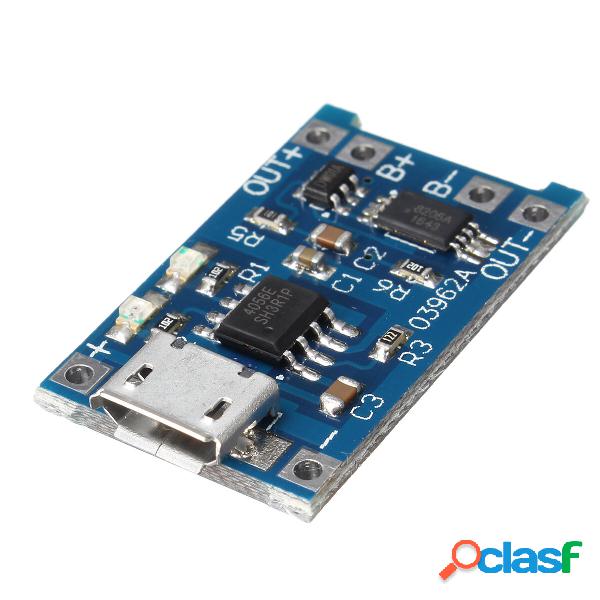 50 pz USB 3.7 V 3.6 V 4.2 V 1A 18650 TP4056 Litio Batteria