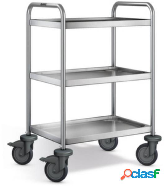 569768 Carrello con ripiani Acciaio inox Capacità di carico
